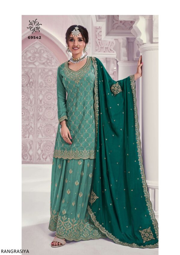 Exquisite Chinon Salwar Kameez Trendy And Latest Designed To Make Women Feel Stylish
