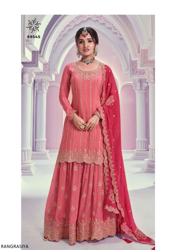Exquisite Chinon Salwar Kameez Trendy And Latest Designed To Make Women Feel Stylish