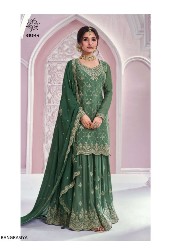 Exquisite Chinon Salwar Kameez Trendy And Latest Designed To Make Women Feel Stylish