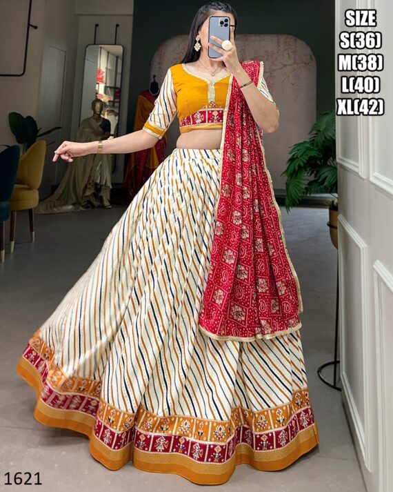Shop Our Stylish And Elegant Designs Pure Cotton Lehenga Choli Sets In Navratri Collection
