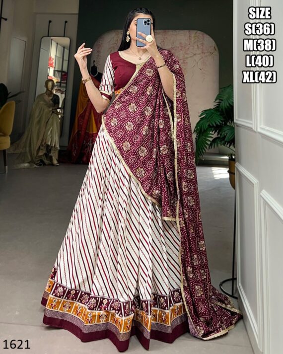 Shop Our Stylish And Elegant Designs Pure Cotton Lehenga Choli Sets In Navratri Collection