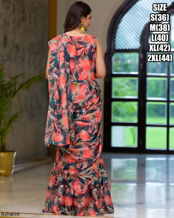 In Modern Styles Party Wear Designer Ready To Wear Sarees With Different Colours And Designs