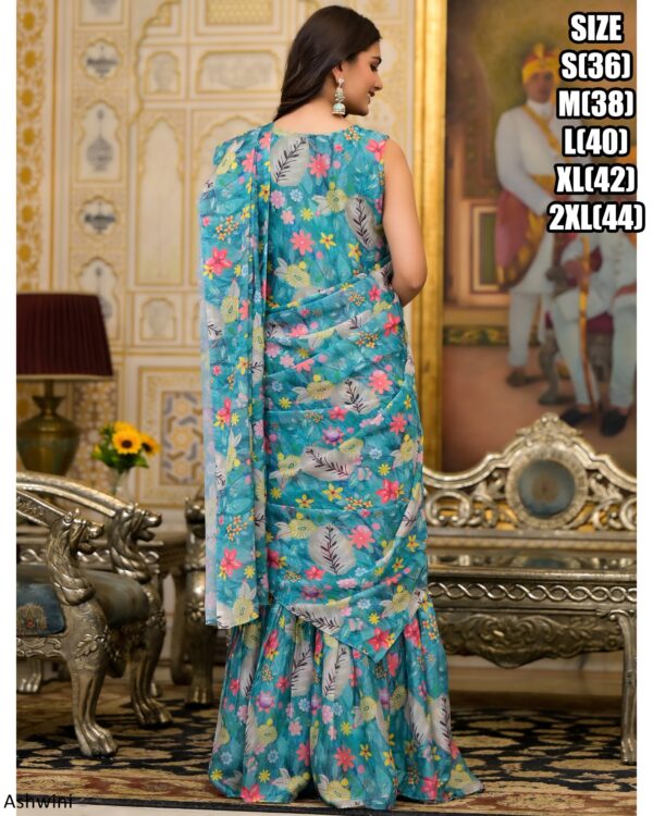 In Modern Styles Party Wear Designer Ready To Wear Sarees With Different Colours And Designs