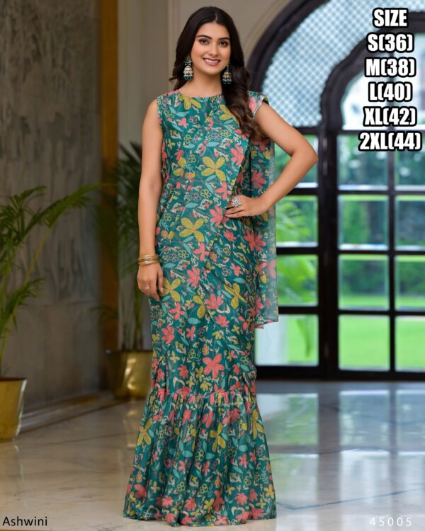 In Modern Styles Party Wear Designer Ready To Wear Sarees With Different Colours And Designs