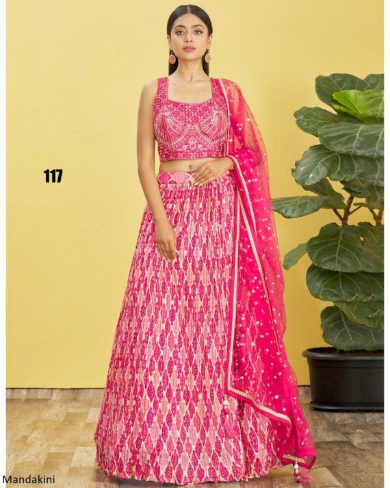 Beautiful Party Wear Embroidery Semi Stitched Different Colours Of Lehenga Choli For Women's By Ethnicrang