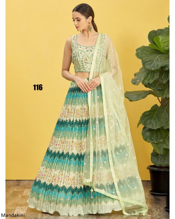 Beautiful Party Wear Embroidery Semi Stitched Different Colours Of Lehenga Choli For Women's By Ethnicrang