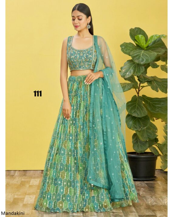 Beautiful Party Wear Embroidery Semi Stitched Different Colours Of Lehenga Choli For Women's By Ethnicrang