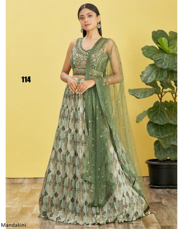 Beautiful Party Wear Embroidery Semi Stitched Different Colours Of Lehenga Choli For Women's By Ethnicrang