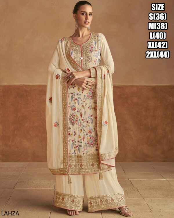 Real Chinon Salwar Kameez - This Dazzling Embroidered Outfits Can Wear For Your Any Occasions