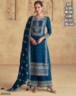 Premium Chinon Silk Embroidered Salwar Kameez For Indian Women Wedding To Wear
