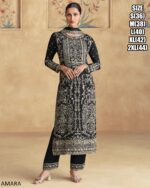 Premium Chinon Silk Embroidered Salwar Kameez For Indian Women Wedding To Wear
