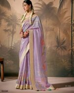 Designer Munga Silk Un-Stitch Ethnic Wear Saree With Blouse For Any Special Occasions