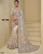A Stunning Collection Of Party Wear Designer Un-Stitch Saree With Blouse