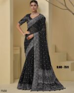 A Stunning Collection Of Party Wear Designer Un-Stitch Saree With Blouse