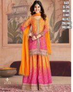 Premium Feel Chinon Bandhani Printed Salwar Kameez Suits Are Available In Various Colours