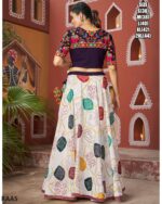 Multi Colour Viscose Rayon Lehenga Choli Set With Jacket Ready To Wear In This Navratri 2024