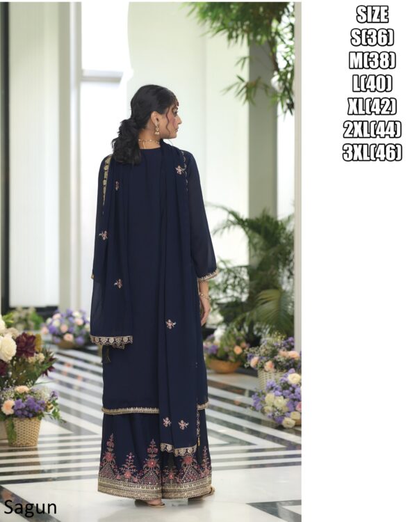 We Have A Wedding Wear Heavy Embroidery Indian & Pakistani Chinon Salwar Kameez Suits Collections