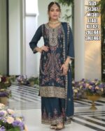 We Have A Wedding Wear Heavy Embroidery Indian & Pakistani Chinon Salwar Kameez Suits Collections