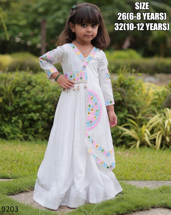 Buy Stuning Designer Flared Rayon Gown For Mom And Daughter Navratri Collections 2024