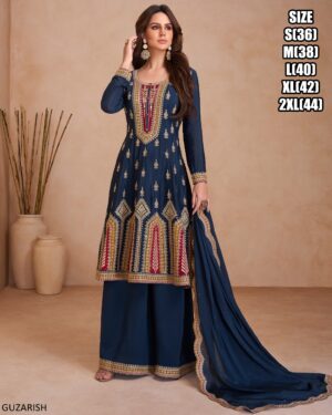 Intricate Embroidery Party Wear Chinon Salwar Kameez Suits In Our New Collection 2024