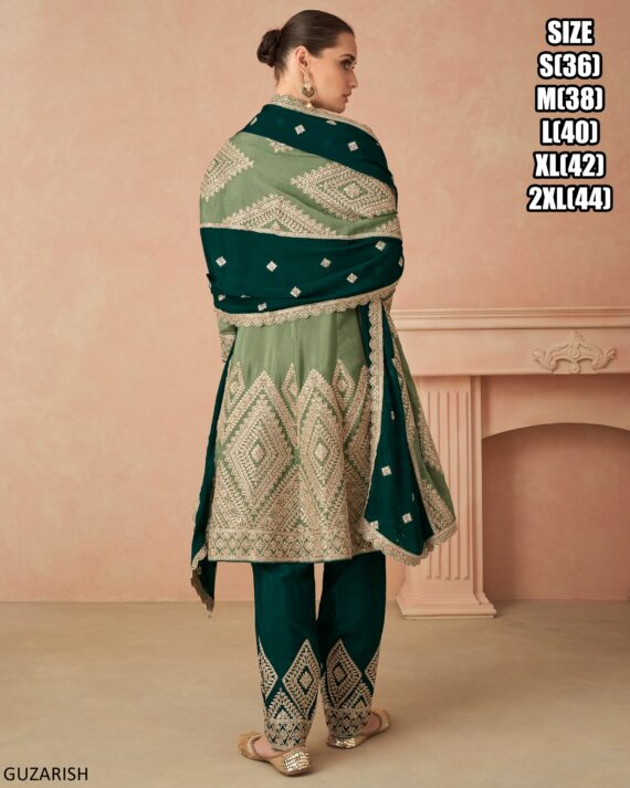 Intricate Embroidery Party Wear Chinon Salwar Kameez Suits In Our New Collection 2024