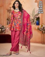 Ready To Wear Latest Women's Digital Print And Foil Print Work Navratri Plazo Dresses