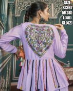 Exquisite Colourful Poly Maska Silk Readymade Lehenga Choli And Rayon Jacket In This Navratri Collection