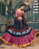Exquisite Colourful Poly Maska Silk Readymade Lehenga Choli And Rayon Jacket In This Navratri Collection