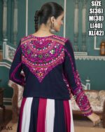 Exquisite Colourful Poly Maska Silk Readymade Lehenga Choli And Rayon Jacket In This Navratri Collection