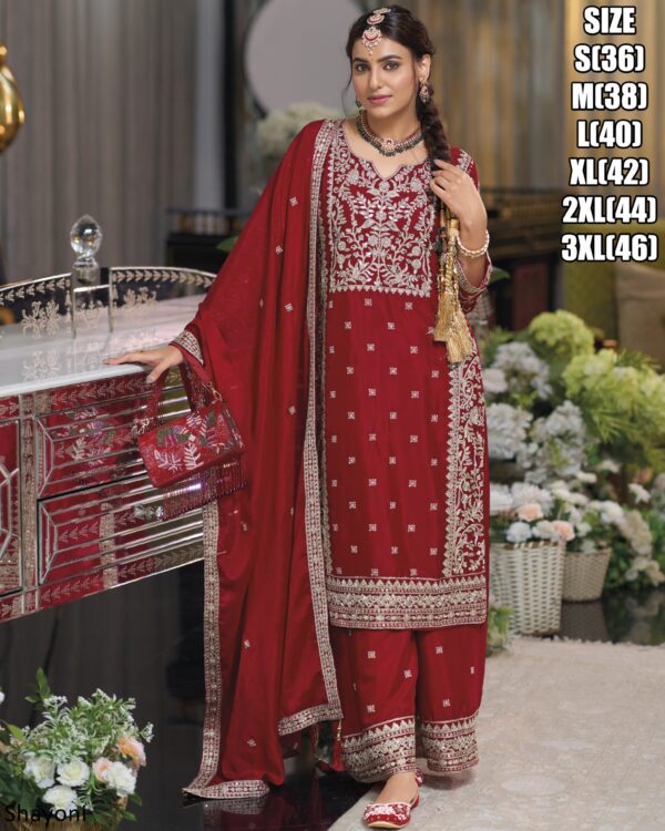 New Launching Heavy Plazo Suit With Dupatta In Indian Wedding Latest Collection