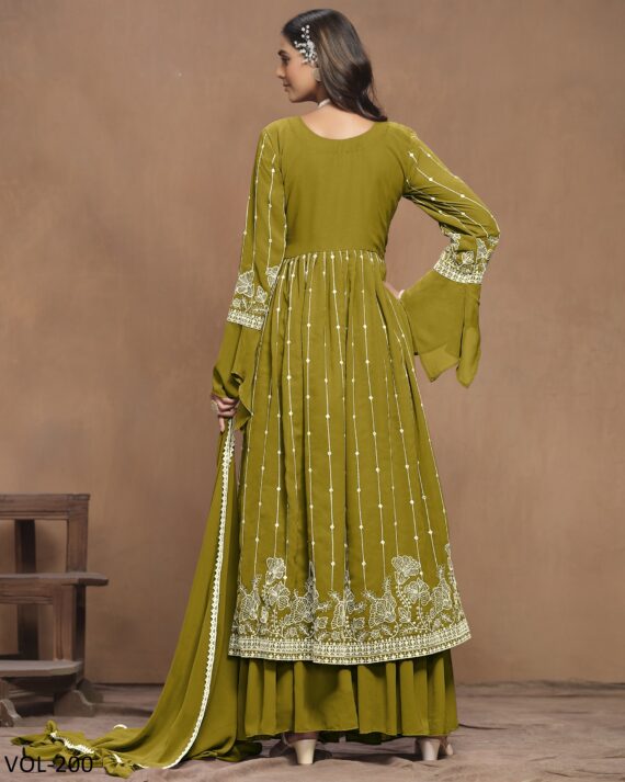 Modern Designer Glamorous Faux Georgette Classic Combination Salwar Kameez Set