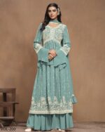 Modern Designer Glamorous Faux Georgette Classic Combination Salwar Kameez Set