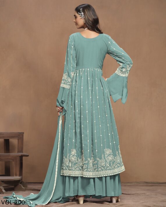 Modern Designer Glamorous Faux Georgette Classic Combination Salwar Kameez Set