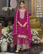 Latest Collection Of Indian Readymade Chinon Salwar Kameez (Plazo Suit)