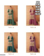 Ethnicrang Real Chinon Embroidered Work Readymade Plazo Suit For Festival