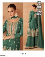 Ethnicrang Real Chinon Embroidered Work Readymade Plazo Suit For Festival