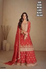 Shop Designer Chinon Plazo Suits For Women Online With Traditional Yet Modern Designs At Ethnicrang