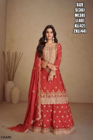 Shop Designer Chinon Plazo Suits For Women Online With Traditional Yet Modern Designs At Ethnicrang