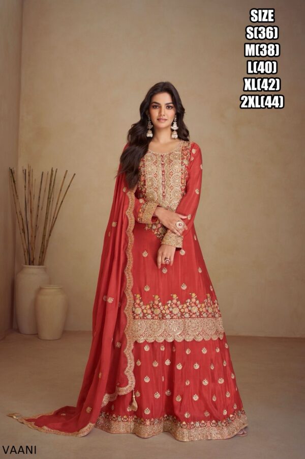 Shop Designer Chinon Plazo Suits For Women Online With Traditional Yet Modern Designs At Ethnicrang