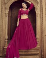 Presenting Weddingwear Embroidery With Hand Work Semi Stitched Lehenga Choli Collection 2024