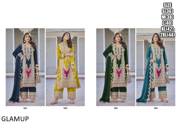 Wedding Outfit Ready To Wear Embroidery Worked Pakistani Salwar Suits With Designer Dupatta