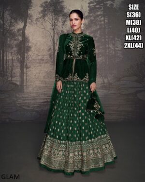 Launching Our New Designer Party Wear Look Embroidered Top-Lehenga And Dupatta