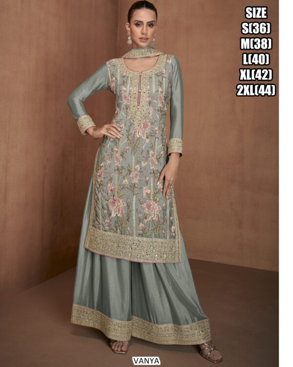 Buy Latest And Beautiful Collection Of Chinon Salwar Kameez (Plazo Suit)