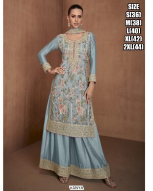 Buy Latest And Beautiful Collection Of Chinon Salwar Kameez (Plazo Suit)