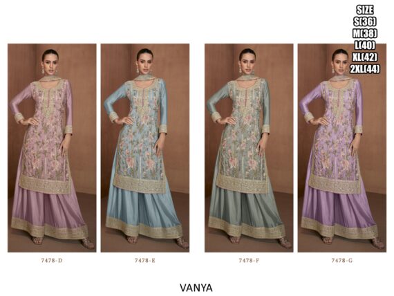 Buy Latest And Beautiful Collection Of Chinon Salwar Kameez (Plazo Suit)