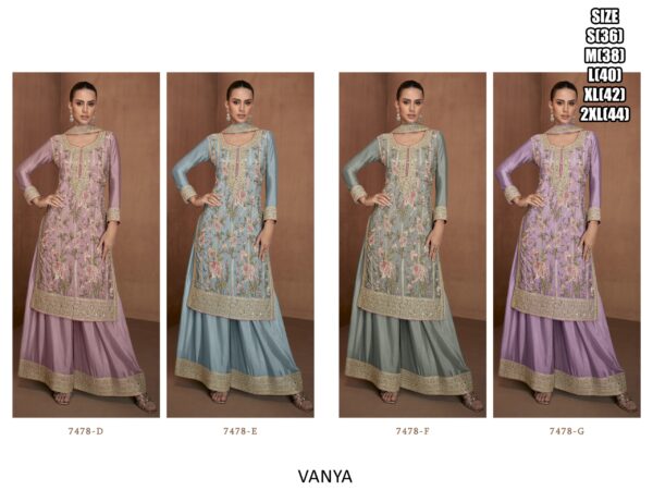 Buy Latest And Beautiful Collection Of Chinon Salwar Kameez (Plazo Suit)