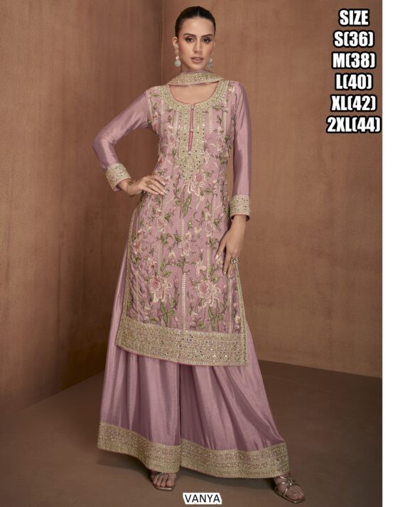 Buy Latest And Beautiful Collection Of Chinon Salwar Kameez (Plazo Suit)