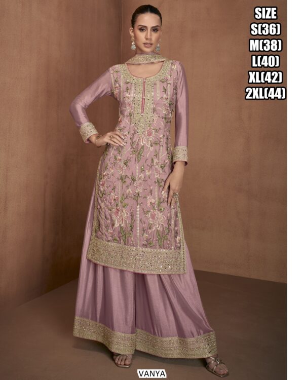 Buy Latest And Beautiful Collection Of Chinon Salwar Kameez (Plazo Suit)