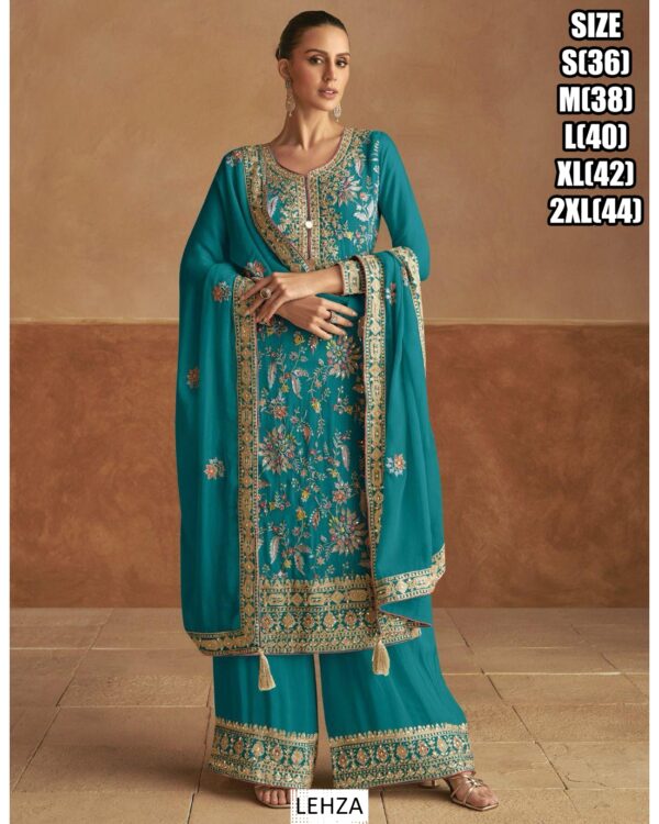 Real Chinon Salwar Kameez - This Dazzling Embroidered Outfits Can Wear For Your Any Occasions
