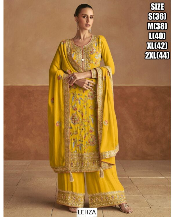 Real Chinon Salwar Kameez - This Dazzling Embroidered Outfits Can Wear For Your Any Occasions